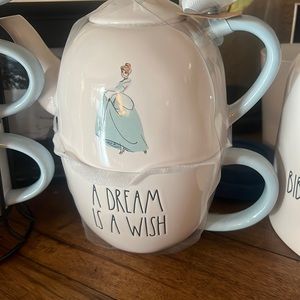 New Rae Dunn Cinderella “ A dream is a wish” Tea pot